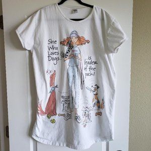 She Who Loves Dogs Nightshirt